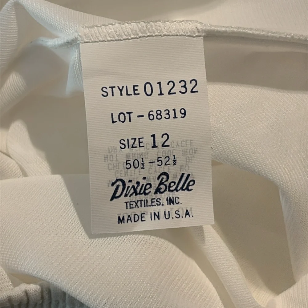 Dixie Belle Women’s Classic Nylon Briefs Panties WHITE VINTAGE